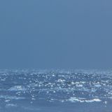 A still from the film Cobra Verde depicting the open Atlantic ocean.